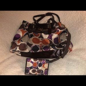 Coach purse and wallet